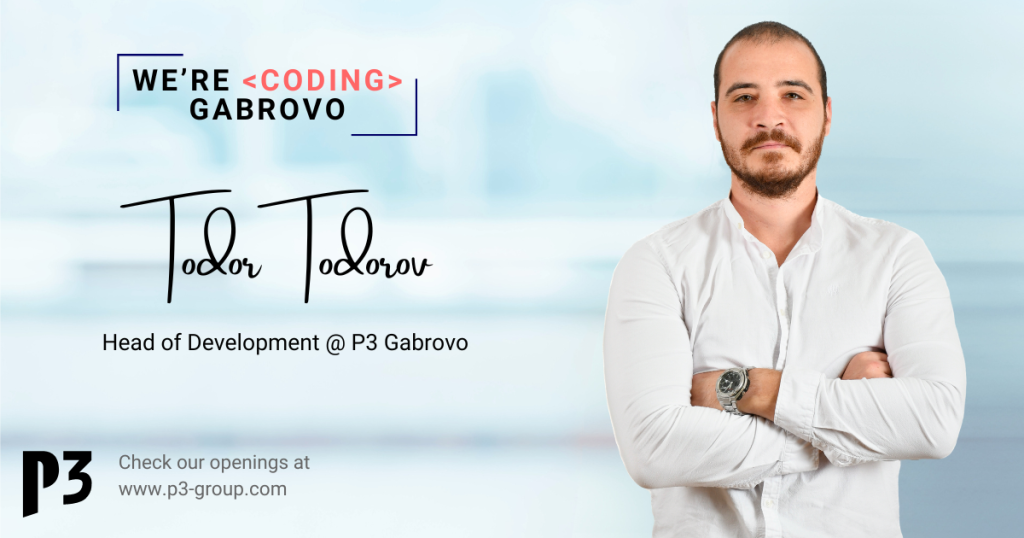 Тодор Тодоров е новият Head of Development в P3 Bulgaria – DEV.BG